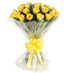 Rich Ready for Romance Bouquet of One Dozen Yellow Roses