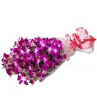Floral Devotion Purple Orchids Bunch to Tirur