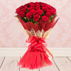 Gorgeous Red Roses Bouquet 
