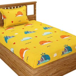 Super Soft Animal Print Single Bed Sheet N Pillow Cover to Hariyana