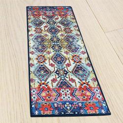 Classy 3D Printed Vintage Persian Bedside Runner Carpet to Rajamundri