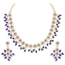 Elegant Crystal Necklace N Earrings Set to Tirur
