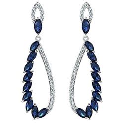 Opulent Crystal Studded Dangler Earrings to Sivaganga