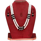 Exclusive Double Row Stone Studded Pearl Jewelry  to Perintalmanna