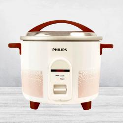 Astonishing Philips Electric Rice Cooker in White n Red