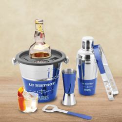 Luxurious Blue Lacquered Bartender Tool Set to Hariyana