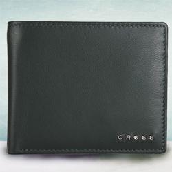 Attractive Green Mens Leather Wallet from Cross to Sivaganga