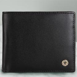 Exclusive Black Gents Leather Wallet from Cross to Sivaganga