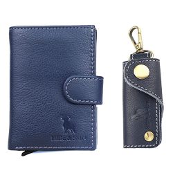 Elegant Hide N Skin Leather Card Case N Key Chain Set for Men N Women to Marmagao