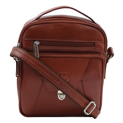 Attractive Brown Leather Sling for Him to Hariyana