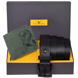 Fashionable Urban Forest Mens Wallet N Belt Gift Set to Andaman and Nicobar Islands