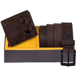 Gorgeous Urban Forest Leather Wallet N Belt Combo to Tirur