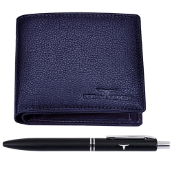 Classy Urban Forest Leather Wallet N Pen Combo for Him to Uthagamandalam