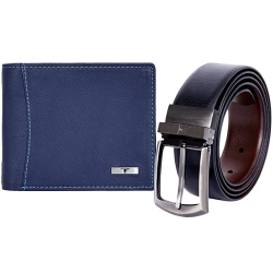 Classic Urban Forest Wallet N Reversible Belt Combo for Men to Uthagamandalam