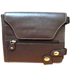 Lovely Brown Leather Purse for Ladies with Security Clutches