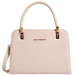 Lino Perros White Faux Leather Handbag for Women to Tirur