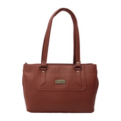 Womens Shoulder Bag in Awesome Brown to Punalur