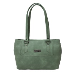 Womens Vegan Leather Bag in Gorgeous Green to Tirur