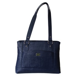 Dark Blue Dual Chamber Chic Vanity Bag for Her