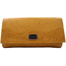 Stylish Ladies Clutch Wallet with Tapered Sides Flap Patti