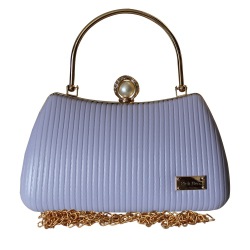 Amazing Womens Party Purse with Striped Embossed Design to Alwaye