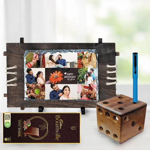 Mesmerizing Personalized Gift Combo for Dad to Sivaganga