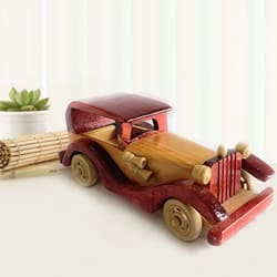 Attractive Vintage Vehicle Wooden Car Toy to Bhubaneswar