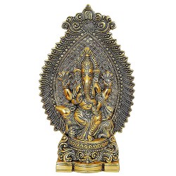 Sacred Gift of Antique Ganesh Idol Sitting On Mouse to Palai