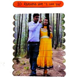 Smart Personalized Photo n Reasons Puzzle Stick to Chittaurgarh