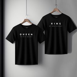 Amazing King N Queen Couple T Shirts to Andaman and Nicobar Islands