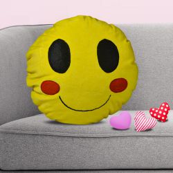 Cheerful Smiley Emoji Cushion to India