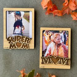 Double Delight  Personalized Super Mom Polaroid Set to Rajamundri
