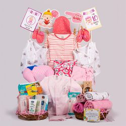Refreshing Summer Hamper for New Born Baby Girl to Punalur