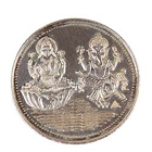 Exclusive Lakshmi Ganesh Silver Coin
