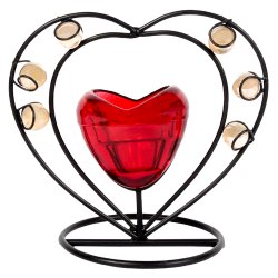 Exclusive Red Wrought Iron Candle Stand Gift  to Alwaye