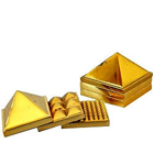 Lovely Brass Metallic Pyramid