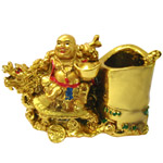 Feng-Shui Laughing Buddha Pen Stand for Revenue and Prosperity to Todaraisingh