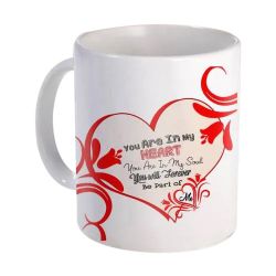 Exclusive White Coffee Mug with a Personalized Message to India