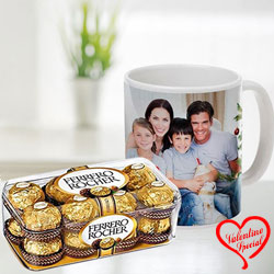 Smarty Personalized Coffee Mug with Ferrero Rocher Chocolates