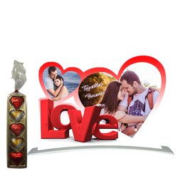 Perfect Hearty Love Personalized Photo Stand to Andaman and Nicobar Islands