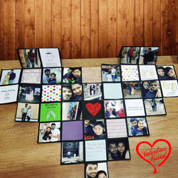 Stylish Personalized Heart Maze Card to Lakshadweep