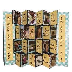 Exclusive Pop Up Personalized Zig Zag Card to Marmagao