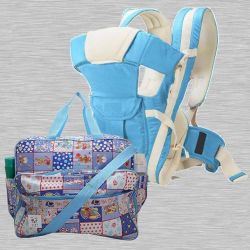 Marvelous Compartment Bag N Baby Carrier Cum Kangaroo Bag<br><br> to India
