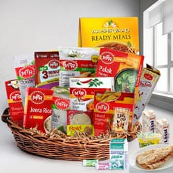 Healthy and Tasty of Indian Preserves Lunch Basket to India