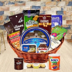 Classy Gift Basket of Assortments for Dad to Alwaye