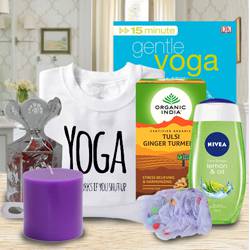 Amazing Gift Basket of Yoga, Tea and Essentials to Punalur