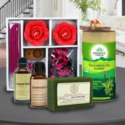 Delightful Aromatic Evening Gift Hamper to India