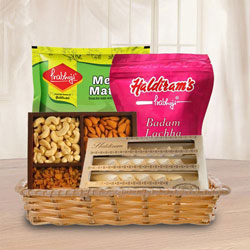 Mouth-Watering Assortments Gift Basket to Hariyana
