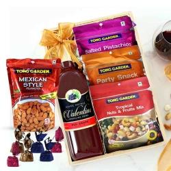 Delicious Mixed Dry Fruits N Grape Drink Gift Hamper to Marmagao