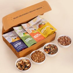 Gratifying Nutty Gourmet Treat Gift Hamper to India